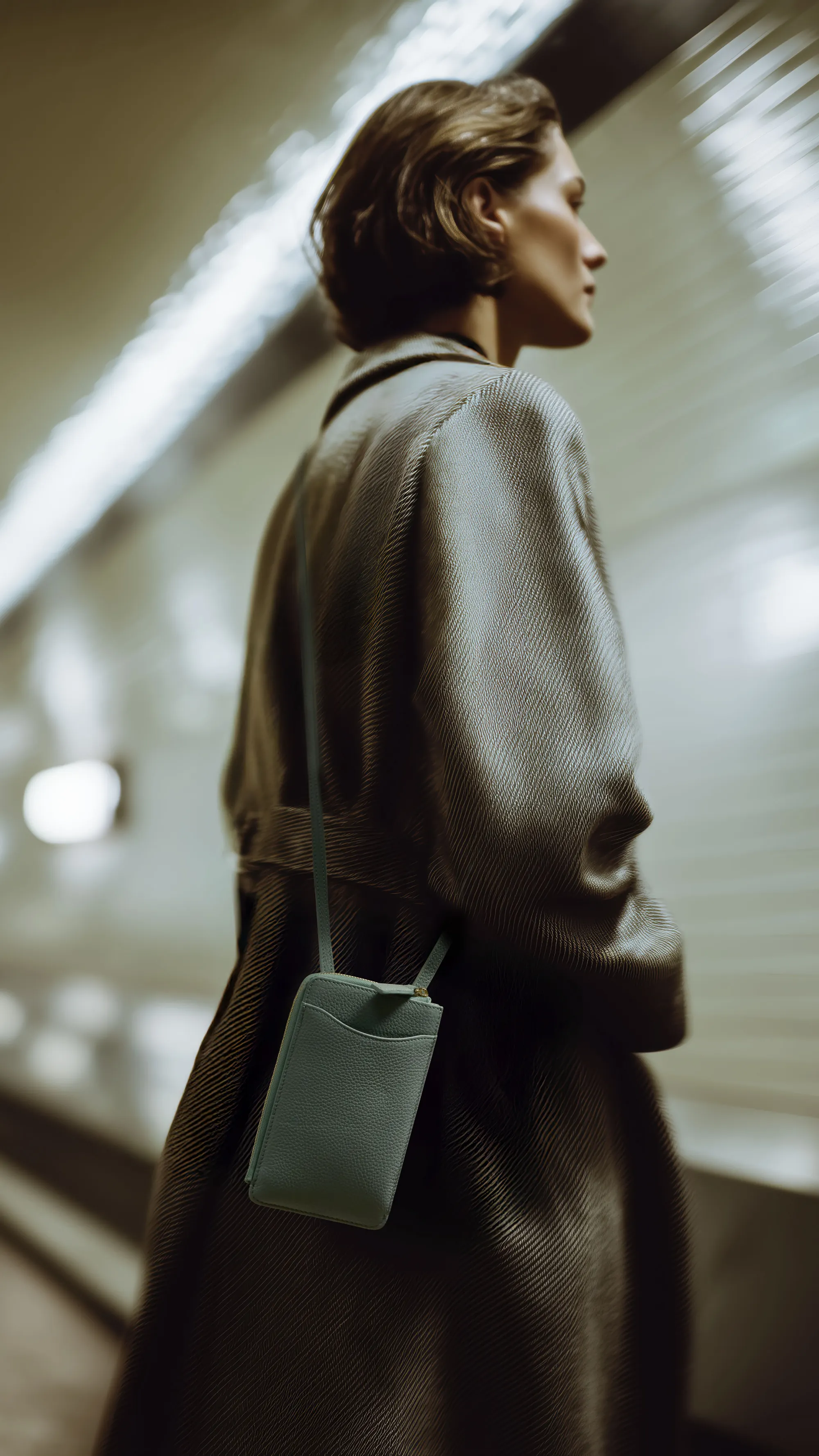 Neu - Die Crossbody Tasche Adri, Leder, Salbei Neu - Die Crossbody Tasche Adri, Leder, Salbei